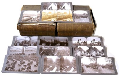 Lot 135 - Official Series - The Great War, by Realistic Travels, a set of two hundred stereoscopic cards,...