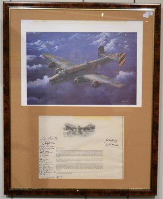 Lot 137 - After Ivan Berryman, ";Friday the 13th";, Portrait of a Halifax Bomber, limited edition...