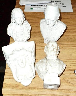 Lot 784 - A Robinson & Leadbetter Parian Figure of Gordon; and Three Others (4)