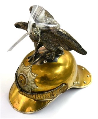 Lot 163 - A Russian O.R's Brass Helmet to the Imperial Horse Guards Regiment, the one piece skull with...