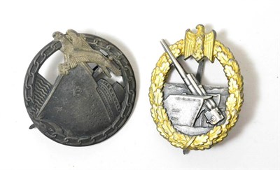 Lot 201 - A German Third Reich Blockade Runners Badge, the reverse with vertical needle pin, the maker's mark