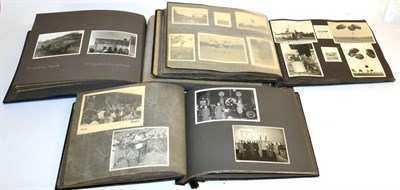 Lot 212 - Three Interesting German Third Reich Photograph Albums, one album containing official...