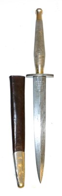 Lot 242 - A Fairburn Sykes Fighting Knife, Second Pattern, the 18cm hand forged steel blade with recessed...