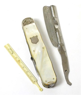 Lot 248 - A Victorian Multi-Tool Pocket Knife, by Joseph Rodgers & Sons, Sheffield, originally fitted...