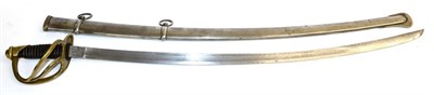 Lot 261 - A Copy of a US Model 1860 Cavalry Sword, the 86cm steel blade stamped Ames Mfg.Co., with brass...