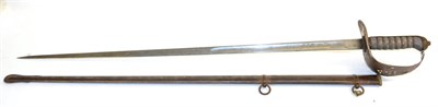 Lot 263 - A George V 1897 Pattern Infantry Officer's Sword, the 82.3 cm etched blade with single fuller,...