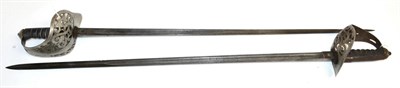 Lot 264 - A Victorian 1895 Pattern Infantry Officer's Sword, the 82.2 cm etched blade with single fuller,...