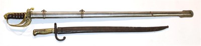 Lot 265 - A Copy 1847 Pattern Infantry Officer's Sword, the 84 cm etched blade with single fuller, the...