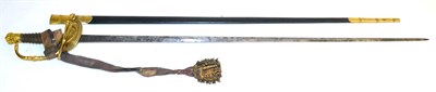 Lot 269 - A William IV Court Sword by Prosser of London, the 79cm diamond section steel blade originally...