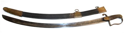 Lot 294 - A Georgian Yeomanry 1796 Pattern Light Cavalry Officer's Sword, 82cm single edge curved steel blade