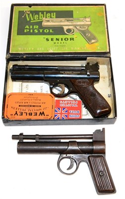 Lot 340 - PURCHASER MUST BE 18 YEARS OR OVER A Webley Senior .22 Calibre Air Pistol, number 698, with...