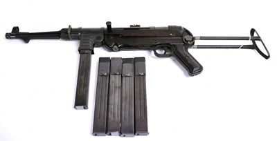 Lot 344 - PURCHASER MUST BE 18 YEARS OR OVER A Japanese TOP Electric Airsoft BB Gun - Copy of an MP40...