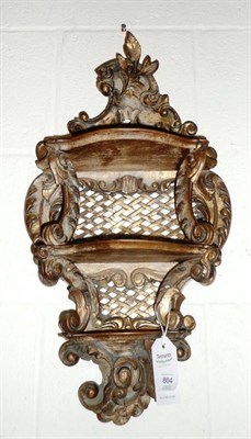 Lot 804 - A Continental Gilt Wall Bracket