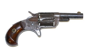 Lot 390 - A Colt New Line 30 Five Shot Rimfire Revolver, the 5.5cm steel barrel with blade foresight, stamped