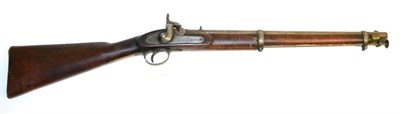 Lot 394 - A Victorian Tower Two Band Percussion Carbine, the 53.5cm steel barrel with Birmingham proof marks