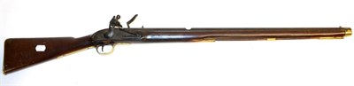 Lot 404 - An Early 19th Century Flintlock Trade Musket, with 79cm steel barrel, the lock plate stamped...