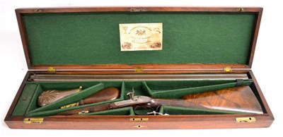 Lot 417 - A 19th Century 16 Bore Side by Side Double Barrel Percussion Sporting Gun by William Rochester...