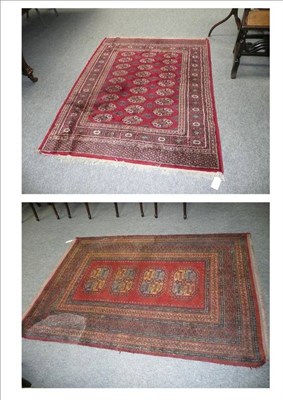 Lot 811 - A Machine Made Rug of Tekke Design; and Another Similar (2)