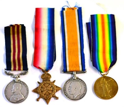 Lot 5 - A First World War Gallantry Group of Four, awarded to 10760 PTE.J.WILLIAMS. 6/SHROPS.L.I.,...