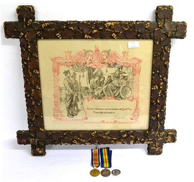 Lot 6 - A First World War Pair, to 3318 SPR.S.KEYS.R.E., together with a Silver War Badge, No.B345677 and a