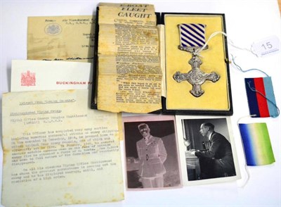 Lot 15 - A George VI Distinguished Flying Cross, to 185160 Flying Officer George Douglas Shuttlewood,...