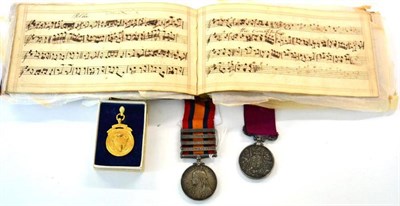 Lot 19 - A Victorian Medal Pair, comprising: Queen's South Africa Medal, with Cape Colony, Orange Free...