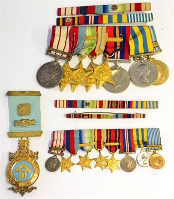 Lot 43 - A Second World War Group of Eight Medals, to SEN.CO.E.O.F.T.ROWE.R.N., comprising George VI...