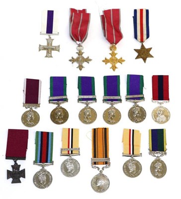 Lot 55 - Sixteen British Copy Medals, including Victoria Cross, Military Cross, OBE, General Service Medals