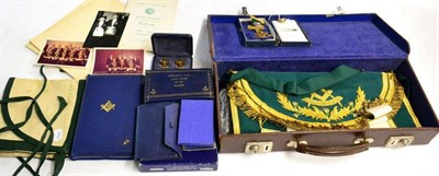 Lot 60 - Masonic Interest: a 9 ct. gold, enamel and diamond-mounted Past Master's jewel, Masonic Lodge Clyde