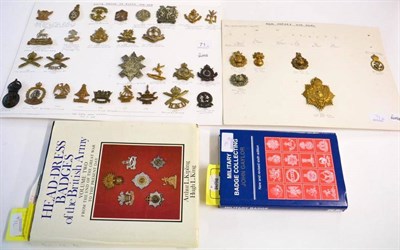 Lot 71 - A Collection of Thirty-Four Military and Naval Cap and Other Badges, in brass, bi-metal and...