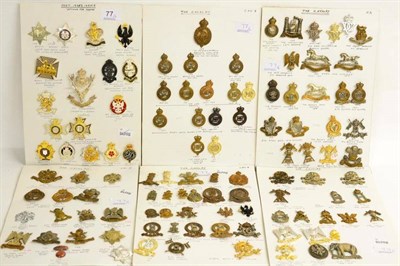 Lot 77 - A Collection of Approximately One Hundred and Ten Military Cap and Other Badges, in brass,...