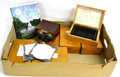 Lot 100 - A Collection of Approximately 300 French First World War Period Annotated Glass Stereoscopic...