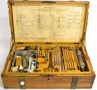 Lot 101 - A First World War German Field Surgeon's Medical Kit, by J. Thamm, 14 Karl-Strasse, Berlin,...