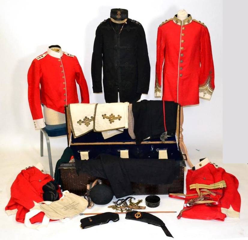 Lot 182 - A Comprehensive Late Victorian Uniform to Lieutenant Colonel T M Sandys, 3rd (Militia)...