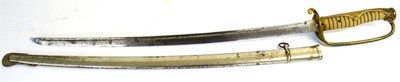 Lot 264 - A Japanese Army Officer's Kyu-gunto Sword, the 66.5cm single edge steel blade with a narrow...