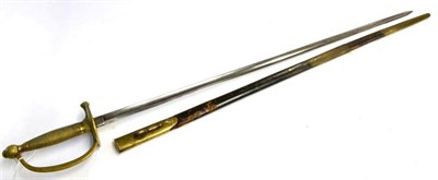 Lot 272 - A U.S. Model 1840 N.C.O.'s Sword, the 81.5cm fullered single edge blade stamped, ";Made by Ames...