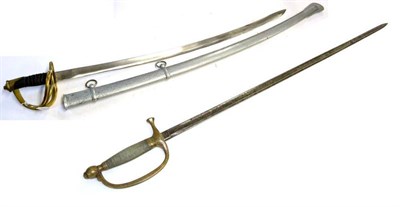 Lot 273 - A U.S. Model 1840 Musician's Sword, the 71.5 cm fullered single edge blade stamped, ";Made by...