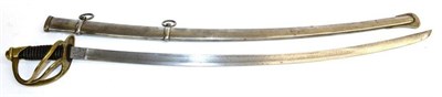 Lot 278 - A Copy of a US Model 1860 Cavalry Sword, the 86cm steel blade stamped Ames Mfg.Co., with brass...