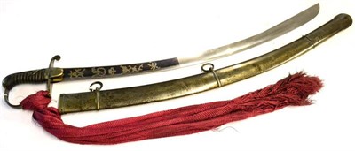 Lot 316 - A Good George III 1796 Pattern Light Cavalry Officer's Sword, the 84.5 cm blade with single...