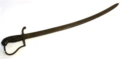 Lot 324 - A 1796 Pattern Light Cavalry Trooper's Sword, the slightly curved, fullered, single edge blade,...