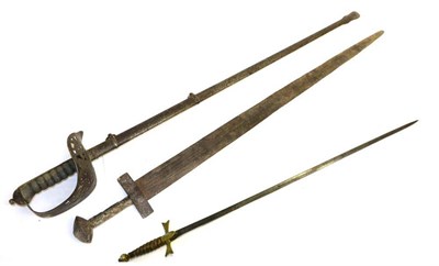 Lot 325 - A Victorian 1895 Pattern Infantry Officer's Sword, the 82.5 cm blade bearing maker's mark J.A....