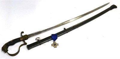 Lot 343 - An Imperial German Model 1898 Artillery Officer's Sword, the 78cm single edge fullered steel...