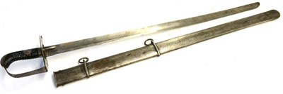 Lot 346 - A British 1796 Heavy Cavalry Trooper's Sword by Daw, Birmingham, the 89cm single edge fullered...