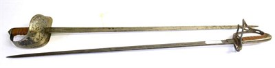 Lot 380 - A Victorian 1850 Pattern Officer's Sword, to the Rifle Volunteers, the 82.5cm single edge...