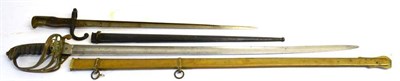 Lot 388 - A Victorian 1827 Pattern Infantry Officer's Sword, the etched, fullered, single edge blade,...