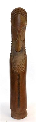 Lot 446 - An Early/Mid 20th Century Ambrym Islands Small Slit Gong (Atingting Kon), Vanuatu, carved from...