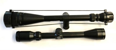 Lot 465 - A Dowling & Rowe 8 - 40 x 44 Rifle Scope, in black matt finish; a Hawke Eclipse 4 - 112 x 40...