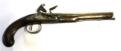 Lot 503 - A Late 18th/Early 19th Century Flintlock Duelling/Officer's Pistol, 18 bore, the 25.5cm...