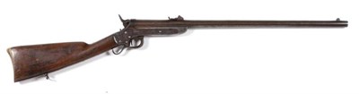 Lot 521 - A Sharps & Hankins 2nd Model 1862 Army Carbine, .52 rimfire breech loading, the 61cm blued...