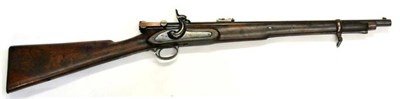 Lot 524 - A Calisher & Terry 30 Bore Breech Loading Percussion Carbine, the 54.5cm blued steel barrel stamped